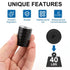 LOVIMAG 40LBS Rare Earth Magnets - 6 Pack Black Neodymium with Screws, Round Magnets for Tool Room, Cabinet, Wall