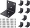 Heavy Duty Stainless Steel Corner Bracket,ULIFESTAR L Shaped Shelf Bracket 90 Degree