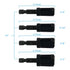 Wood Plug Cutters Set, 4 pcs Straight & 4 pcs Tapered with 1/4 Hex Shank, Cork Drill Bit Knives