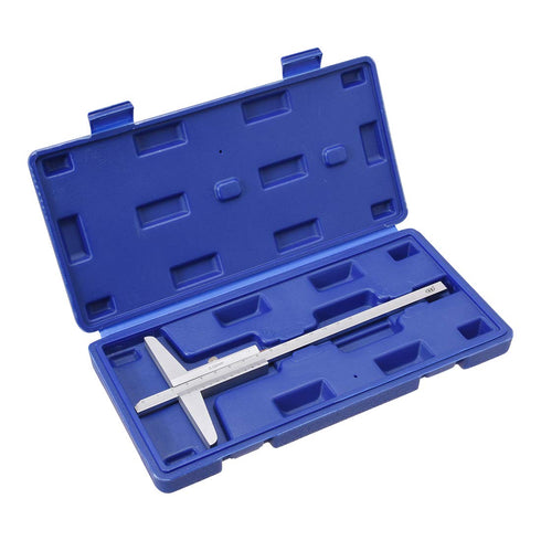 uxcell 0-150mm Depth Vernier Caliper Micrometer Gauge: Measuring Tool with 0.02mm Resolution