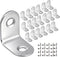 HDTXZYGOOD MONKIPAER 20pcs L Brackets Corner Brace, 30mmx30mm Heavy Duty Small Brackets, Stainless