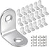 HDTXZYGOOD MONKIPAER 20pcs L Brackets Corner Brace, 30mmx30mm Heavy Duty Small Brackets, Stainless