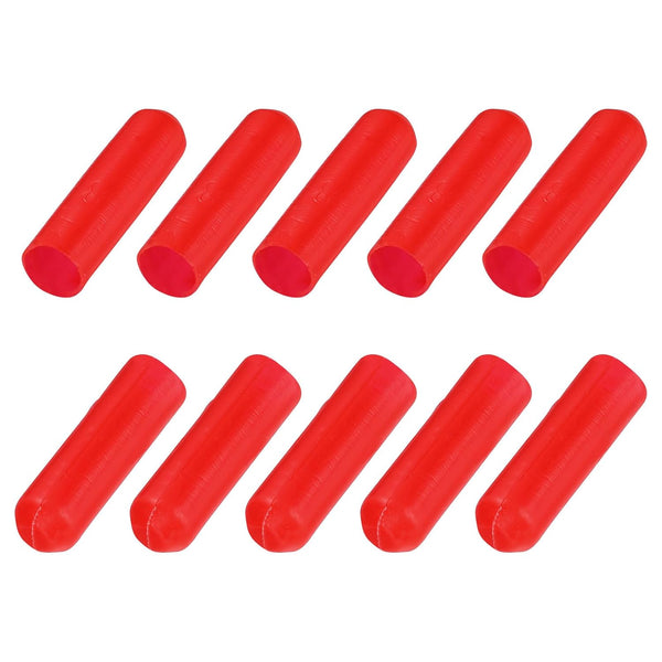 MECCANIXITY 15Pcs Heat Shrink End Cap 10mm ID x 42mm L, 3:1 Ratio Waterproof Adhesive for Electrical Wire Cable, Red