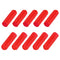MECCANIXITY 15Pcs Heat Shrink End Cap 10mm ID x 42mm L, 3:1 Ratio Waterproof Adhesive for Electrical Wire Cable, Red