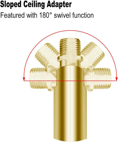 MAYOMAJO M12 Threaded Extension Poles Lighting Fixture Downrods Stems for Pendant Light, Island Lighting, Chandeliers