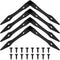 FINBe L Shaped Corner Furniture Accessory connectors 90-Degree Corner Brackets Matte Installation Screws