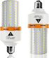 LED Light Bulb, 400W Equivalent, 6250 Lumen, 5000K Super Bright, E26/E27 Medium Base, 2 Pack