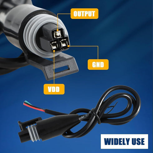 200 PSI Pressure Transducer Sensor with Connector Harness, 1/8"NPT Thread Stainless Steel Transmitter