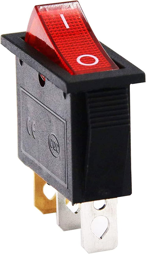 15A 250V/20A 125V 3 Pin AC Rocker Switch KCD3, 5 Pcs