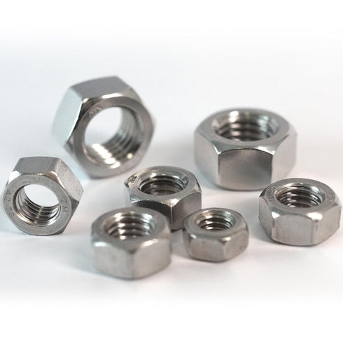 HXCOMET 5/8"-11 (20pcs), 304 (18-8), Hex Nuts Stainless Steel Hardware, UNC, Coarse Thread