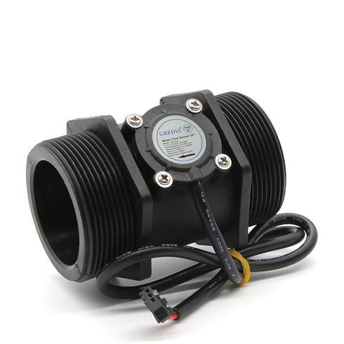 2" Food-Grade Water Flow Sensor Switch - Hall Effect Flowmeter Fluid Meter Counter 10-200L/min