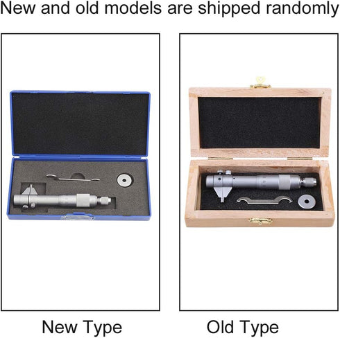 Inside Micrometer Set, Internal Diameter Gage Gauge Hole Bore 5-30mm Range, Accurate + Wrench + Calibration Ring