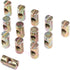 Hilitchi 20-Pcs M6 Pozidriv Slotted Barrel Nuts - Cross Dowels Slotted Nuts for Furniture, M6 x 20mm