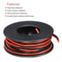 MECCANIXITY 26 Gauge 2 Conductor Parallel Silicone Wire, 26AWG Tinned Copper Spool 3.0m/10ft for LED Strip