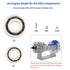FYSETC 3D Printer Accessories - Jet Engine Model Components Kit, High Quality STEM Aviation Engine Hardware for DIY.