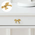 (50x35x25mm) Brass Bowknot Cabinet Knob Pull Handle, Small Drawer and Furniture Handle, Vintage Style for Wardrobe