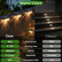 8 Pack, Eyrosa Solar Deck Lights Solar Lights Outdoor Waterproof for Outside, Stairs, Step, Fence, Yard, Garden, Patio