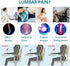 Seat Cushion Orthopedic Memory Foam Back Relief Pillow for Office Chair, Car & Home, Ergonomic Breathable Woven Design