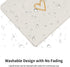 Seorsok Square Aesthetic Cute Heart Mouse Pad, Waterproof Funny Design, Non-Slip Rubber Base, Beige