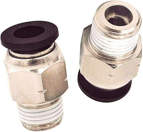 Beduan Pneumatic Male Straight PC - 5/16 Inch Tube OD x 1/8 Inch Thread Push to Connect Fittings