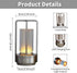 Dimmer Cordless Restaurant Table Lamp, Battery Powered Rechargeable Desk Lamp with Touch Portable LED Nightstand Night