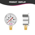 0-60psi Glycerin Filled Fuel Pressure Gauge, 1-1/2" Dial Size, 304 Stainless Steel Case for Measuring Fuel Pressure