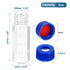 PATIKIL 2ml Autosampler Vial, 100 Pack Pre-Slit Septa HPLC/GC Vials 9-425 Lab Clear Vials Sample Vial Screw Cap Writing Patch PTFE & Silicone for LC Stamper