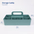 BLUE GINKGO Multipurpose Caddy Organizer, Stackable Plastic Caddy with Handle for Desk, Makeup, Classroom