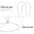 4-Pack 3.34X3.14X3.14In OSALADI Lampshade Frame Cone Shape Wire Lamp Cover with Ring Support for Diy Lamp Projects