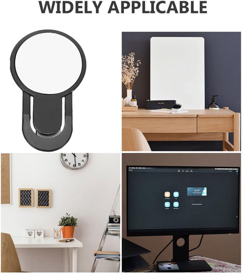 3.54 1.96 Inch Cubicle Rear View Mirror for Office Desk - Lightweight Clip-on Monitor Mirror to See Behind You Reduce