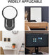 3.54 1.96 Inch Cubicle Rear View Mirror for Office Desk - Lightweight Clip-on Monitor Mirror to See Behind You Reduce