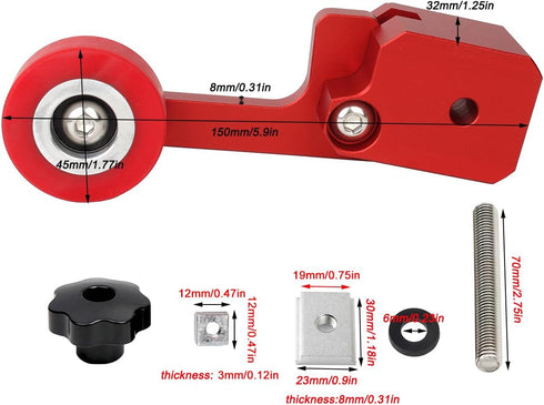 Updated Bearing Roller Featherboards, Precision Stock Guides for Table Saw Router Tables, Band Saws, Woodworking Tools
