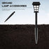 YARDWE Solar Light Stakes, 25 Pcs Plastic Ground Spikes, Flood Light Ground Stake Replacement for Yard Outdoor