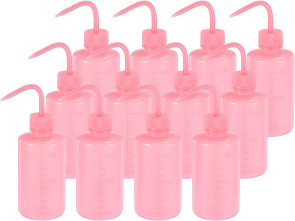 PATIKIL 12 Pcs 8oz Lab Squeeze Bottle, 250ml Plastic Safety Wash Bottles for Cleaning Water Tools and Experiments