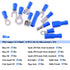 Glarks 540pcs Mixed Quick Disconnect Electrical Insulated Butt Bullet Spade Fork Ring Solderless Crimp Terminals Kit