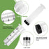 4 Pack 200ml Syringes with 55.1” Tube and 14G 1.5” Needle, Sterile Luer Lock Individually Packaged for Scientific Labs