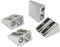 Manual Twin Metal Pencil Sharpeners - Pack of 4 Double Holes for Colored Graphite Pencils