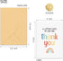 Simple Thank You Rainbow Card for Man WomanA little Card to Say Big Thank You, with Envelope Sticker