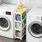 Moryimi Laundry Room Cart Between Washer and Dryer Storage, Expandable Slim Laundry
