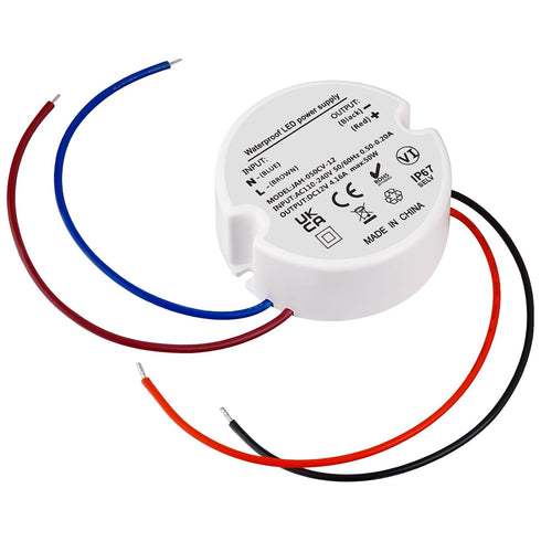 LED Driver 12V 50W, 240V to 12V Transformer IP67, 50W DC Power