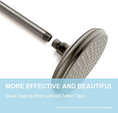 Shower Head Extension Arm, 12 Inches, Oil Rubbed Bronze, 304 Stainless Steel Shower Pipe Extension