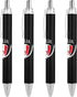 Italia Italy Italian Map Flag Ballpoint Pen, Retractable Work Pens for Men Women, 4 PCS