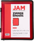 JAM PAPER Plastic Zipper 1.5 Inch Binder, Red, 3 Ring Binder, Sold Individually