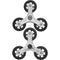 2pcs Rolling Trolley Wheels: Stair Climbing Cart Accessories, Convenient Groove Climber Casters,