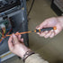 Klein Tools 32581INS Precision Screwdriver - 2-in-1 Insulated Screwdriver with No. 0 Phillips and 1/8-Inch Slotted Bits