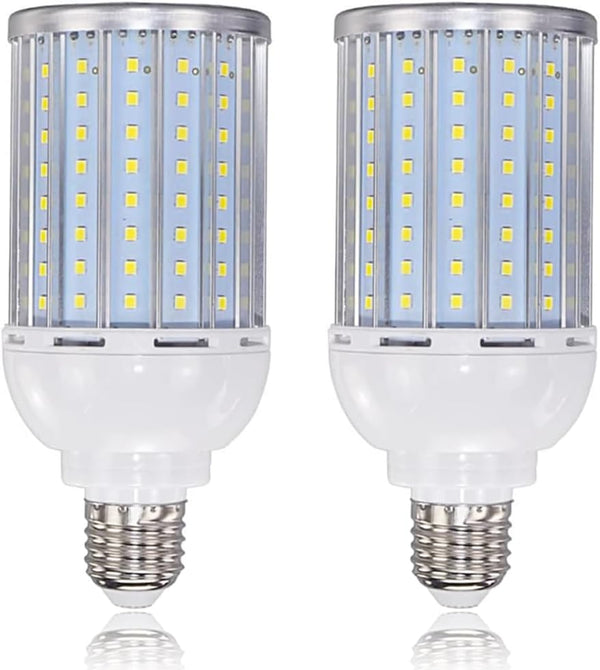 30W E27 LED Corn Light Bulbs (2 Pack), 144 LEDs, 2700 LM, 6000K Daylight White, 240 Watt Equivalent