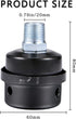 ZHONG AN 1/2"PT 20mm Air Compressor Silencer Filter, Thread Metal Intake Filter Sound Muffler