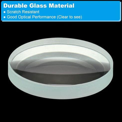 PATIKIL 4" (100mm) Focal Length Double Concave Lens, 40mm Diameter for Physics Experiment