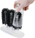 Royal Industries 3-Brush 9-3/4" 4" 8" Commercial Manual Glass Washer, Plastic Base with Nylon Bristles, Long x W x H