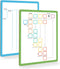 Dry Erase Division Board, 9" x 12", Double Side Division Chart for Kids Students Classroom Home